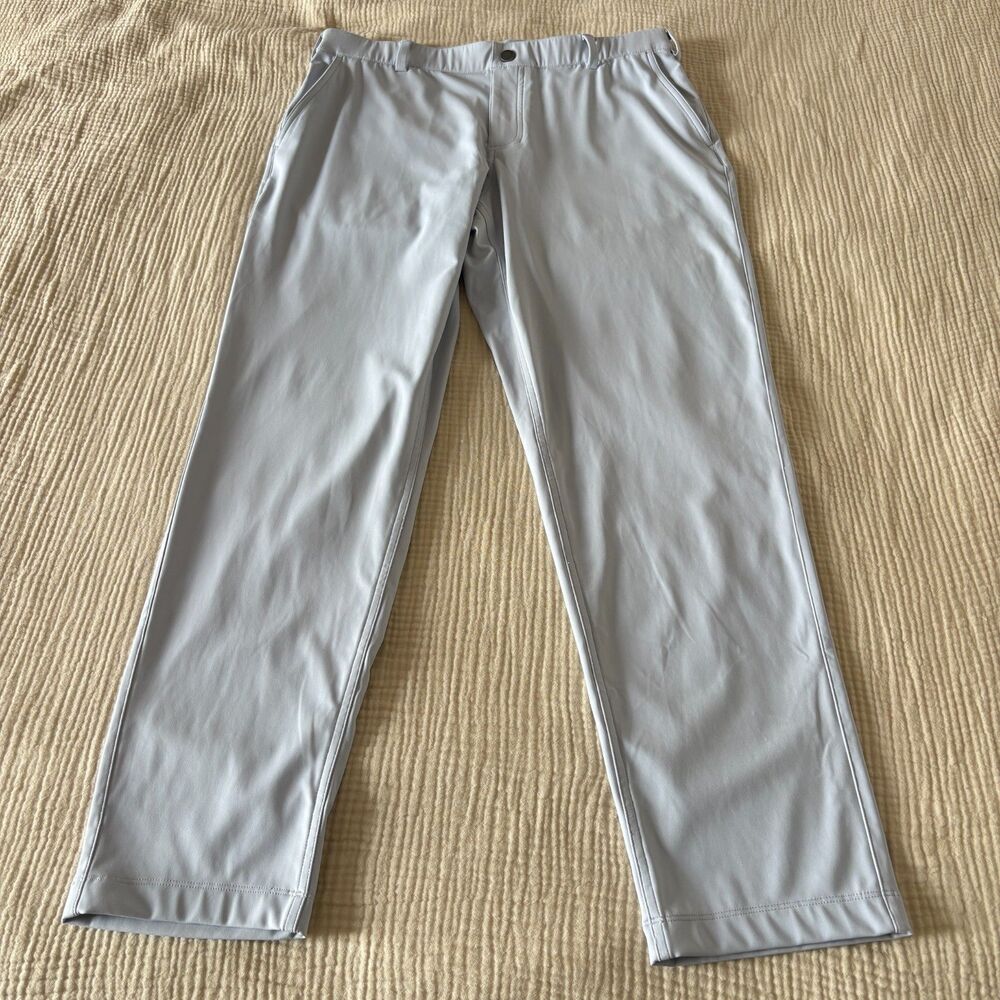 REDVANLY Light Gray Performance Pull On Golf Pants Mens Size Large